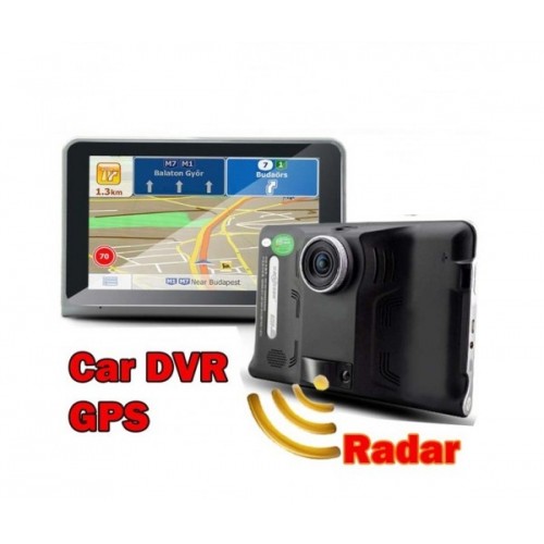GPS навигация за кола с Вграден Видеорегистратор и Радар Детектор Vivas 7057 EU, 7", Android, Cam, BT, AVIn, WiFi