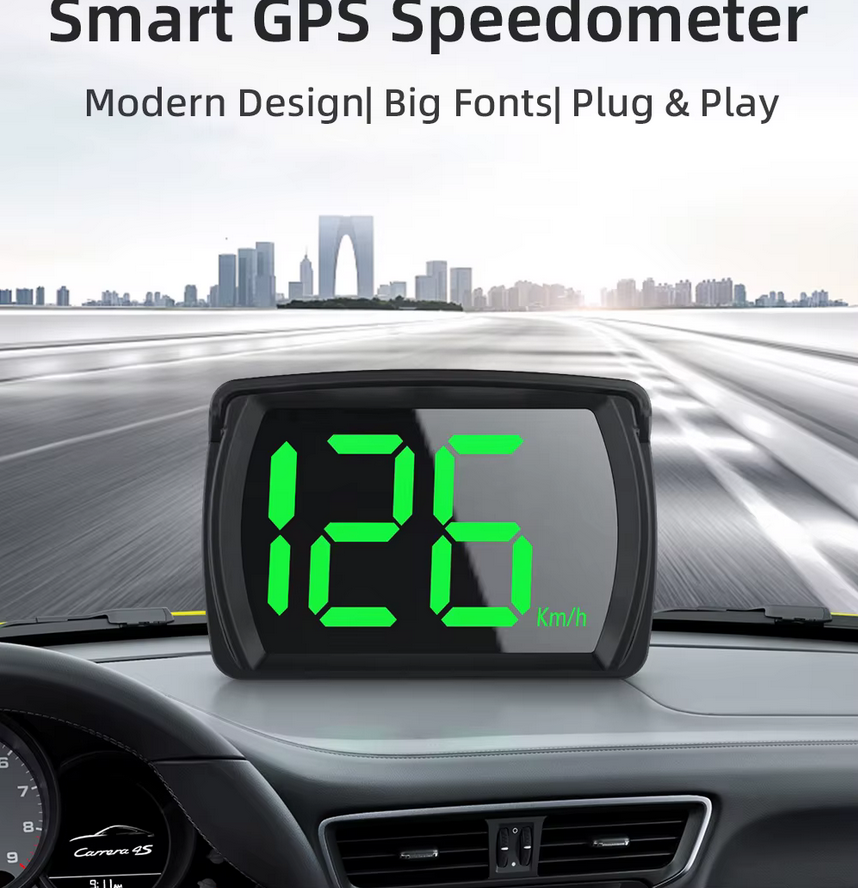 Дигитален Скоростомер / Километраж за Автомобили, Камиони, Мотоциклети и Електрически велосипеди - Smart Car Hud