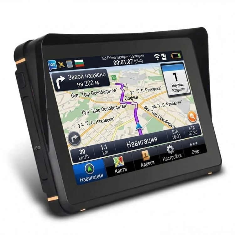GPS навигация за Мотор Vivas Moto 7000 EU, 7 Инча, IP67, iGO на български език, Карти на цяла Европа + България